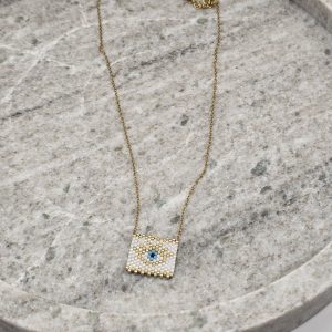 Ατσάλινο Κολιέ Eye of Elegance