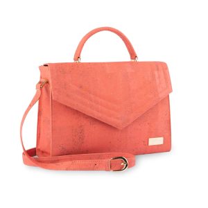 Τσάντα από Vegan φελλό Jackie shoulder bag Κοραλί