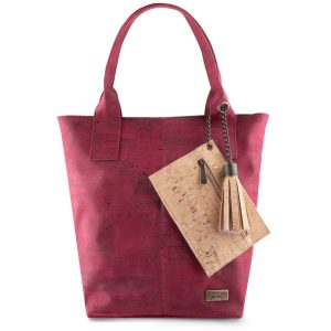 Τσάντα από Vegan φελλό Cork Tote bag wine