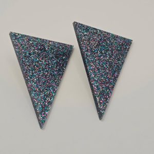 Σκουλαρίκια Plexi glass Andromeda Galaxy (SILVER)