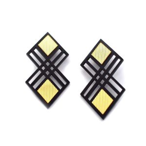 Σκουλαρίκια Plexi glass Lozenge