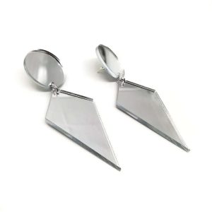 Σκουλαρίκια Plexi glass Barbara Queen