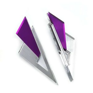 Σκουλαρίκια Plexi glass Zenom
