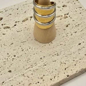 Ατσάλινο Δαχτυλίδι Διπλής Υφής