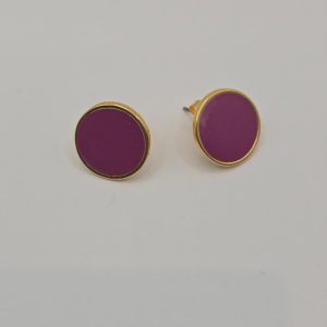 Ατσάλινα Σκουλαρίκια Violet Studs