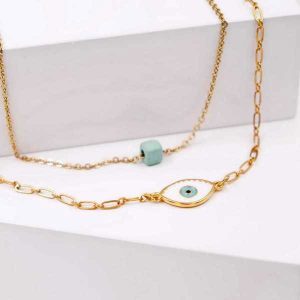 Ατσάλινο Κολιέ Lucky Charm