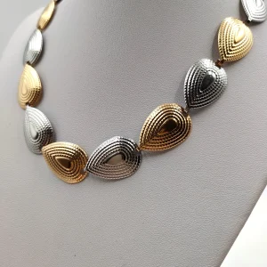 Ατσάλινο Κολιέ Αμυγδαλοειδές