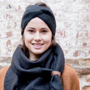 Πλεκτή κορδέλα Μαλλιών HEADBAND BLACK