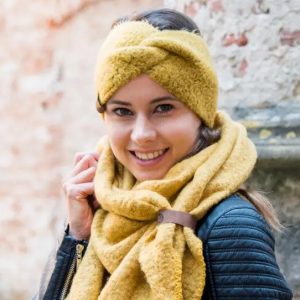 Πλεκτή κορδέλα Μαλλιών HEADBAND OCHER