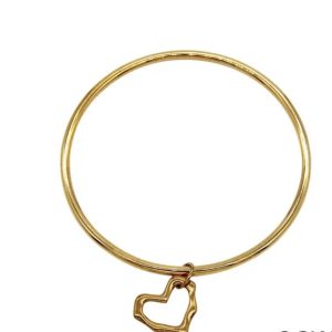 Βραχιόλι ατσάλινο χειροπέδα Minimal Heart