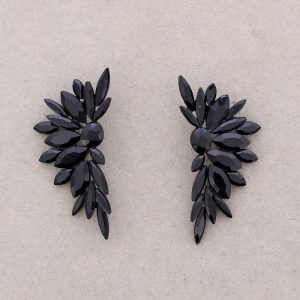 Σκουλαρίκια Μαύρα φτερά