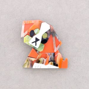 Καρφίτσα Origami Σκυλάκι