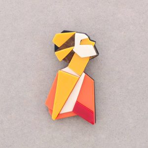 Καρφίτσα Origami Frida