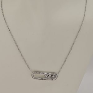 Κολιέ με Ζιργκόν και Minimal Σχεδιασμό