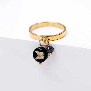 Ατσάλινο Δαχτυλίδι Butterfly Charm